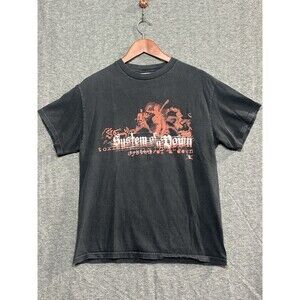 Vintage System Of A Down Tennessee River 2002 T Shirt Toxicity 100% Cotton Mediu